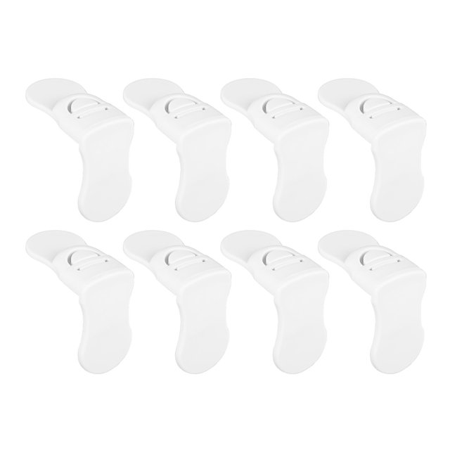 8 pares de cerraduras adhesivas de seguridad para gabinetes para niños, cerraduras de seguridad para gabinetes para cajones de muebles