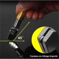thumbnail image 4 of Pack 3-15mm Tungsten Carbide Glass Cutter Metal Handle Cutting Tools for Glass, Ceramic, Tile, Microcrystalline, Marble, Granite and Bluestone Gold, 4 of 5