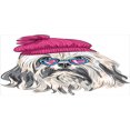 thumbnail image 4 of Indie Piggy Bank, Lion Bichon Lowchen Breed Dog with Heart Shaped Glasses and French Hat Print, Ceramic Coin Bank Money Box for Cash Saving, 3.6" X 3.2", Grey Pink Blue, by Ambesonne, 4 of 4
