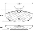 thumbnail image 2 of Centric Parts Ceramic Disc Brake Pad Set with Shims and Hardware, 2 of 4