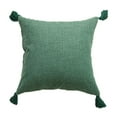 thumbnail image 2 of Latrodar Pillowcases Japanese Cotton And Linen Pillowcase Creative Tassel Cushion Cover Green 10x10 Inch Home Essentials, 2 of 5