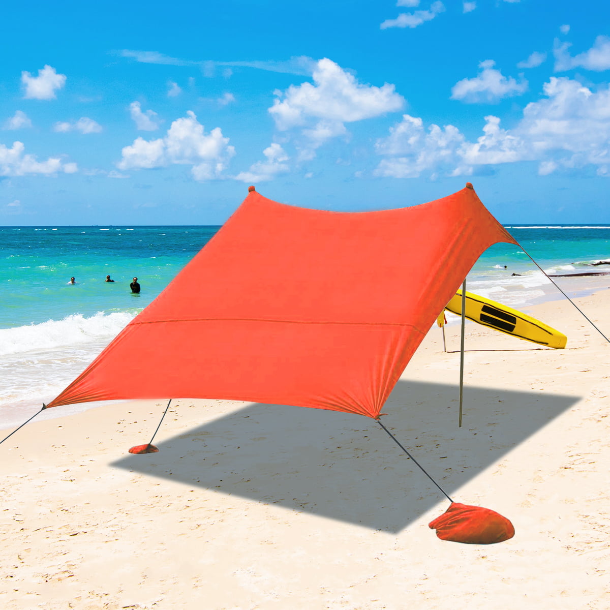UPF AKASO Tents Beach with Sand Anchor Portable Canopy Sun Shelter Waterproof