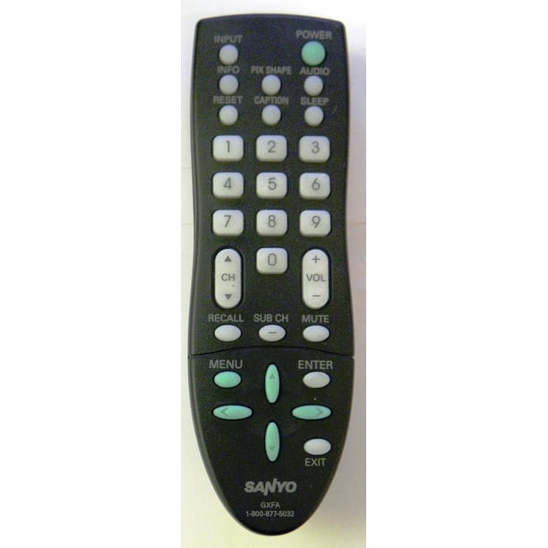 SANYO TV Remote model GXFA (New) For models DP32642 DP39E23 DP39843