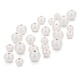 thumbnail image 5 of 100 cuentas espaciadoras de madera redondas naturales pintadas de blanco de 2,5 a 3 mm para joyería DIY 8mm, 5 of 9