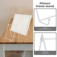 thumbnail image 4 of FUEENIRVA picture frame easel stand Easel Plate Display Stand Iron Plate Holder Lovers Office 1Pack, 4 of 6