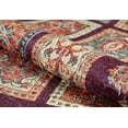 thumbnail image 4 of Lobzenica Burgundy Medallion Polyester Area Rugs for Living Room Washable Rugs Boho Moroccan Area Rug Soft Geometric Bohemian Carpet Distressed Indoor Rug for Bedroom Dining Room Office Nonslip Rug, 4 of 9