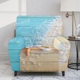 thumbnail image 2 of Renewold Starfish Beach Wood Grain Oversized Recliner Cover Stay in Place Lazy Boy Recliner Chair Cover 4 Pieces Washable Reclining Seat Cover for Home Coastal Decoration, 2 of 8