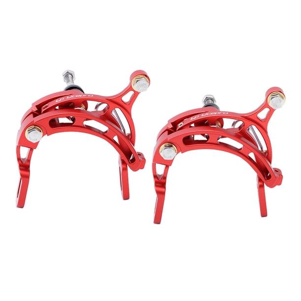 Pinza de Freno para Bicicleta 2 uds Aleación de Aluminio en Forma de C kusrkot Rojo
