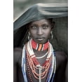 thumbnail image 2 of Cole, Trevor 13x18 White Modern Wood Framed Museum Art Print Titled - Arbore Tribes Girl, 2 of 4