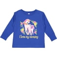 thumbnail image 3 of Inktastic I Love My Mommy Unicorn with Pink and Yellow Flowers Boys or Girls Long Sleeve Toddler T-Shirt, 3 of 5