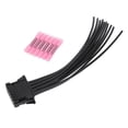 thumbnail image 1 of 1 Juego de Conector de Cable del Resistor del Motor del Ventilador para Renault Megane Impermeable No.8200729298 Negro, 1 of 6