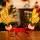 thumbnail image 2 of Decoraciones navideñas, Papá Noel, muñeco de nieve, astas, gafas, gafas sin montura, 2 of 3