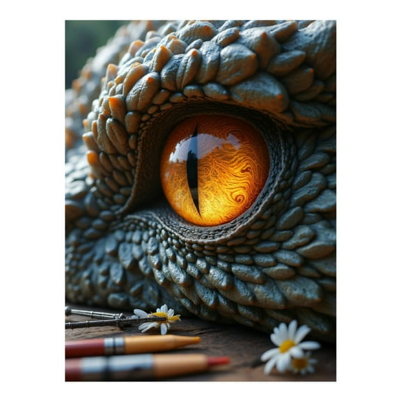 Diamond Art Kits for Adults, Dragon Eye Close Up Art Tools 5D Diamond Painting Kits for Adults Beginners, DIY Full Drill Diamond Painting, Gem Art and Crafts 12x16