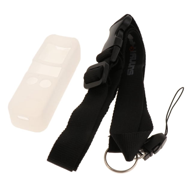 para Estabilizador de Bolsillo Gimbal Protector Piel Funda de Goma Carcasa Protección a Prueba de Arañazos Y Correa de Mano Antipérdida Hombr Blanco Soledad Piel protectora de la caja del estabilizador