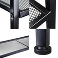 thumbnail image 3 of Heavy Duty 4-Tier Black Metal Bookshelf - 58" Tall Storage Shelves for Home Office, Holds 88 lbs per Tier, Easy Assembly, 3 of 14