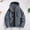 Dark Gray, variant on Men Jacket Casual Fashion Solid Color Long-Sleeved Hooded Zipper Pocket Stormtrooper Jacket Windbreaker Hooded Raincoat Jacket