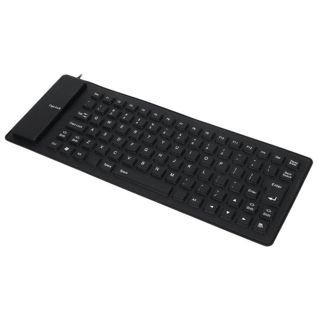 Silicone Keyboard Lightweight Portable Silent Comfortable USB Wired for PC, Waterproof and Dustproof