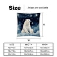 thumbnail image 5 of Polar Bear Luxurious Velvet Throw Pillow Inserts with Unique Patterns - Set of 2 (16x16, 18x18, 20x20 Inches) for Bed, Chair Pillow Covers for Any Occasion, 5 of 6