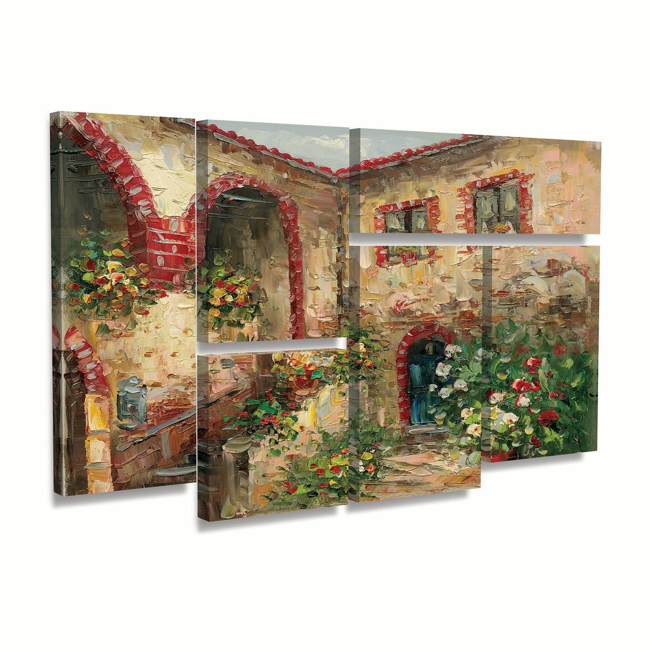 Trademark Fine Art 'Tuscany Courtyard' Canvas Art by Rio