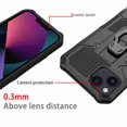thumbnail image 3 of Dteck Case for Apple iPhone 14 Pro Max Dual-Layer TPU+PC Shockproof Heavy Armor with Belt Clip Anti-Drop Shock Absorption Cover with Metal Back Clip, Black, 3 of 8