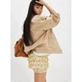 thumbnail image 2 of Women Floral Ruffle Layered Mini Shorts Cute Frilly Micro Bloomers Puffy Bubble Bottoms  S, 2 of 6