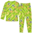 thumbnail image 2 of Banana and Pineapple Pattern Cotton Pajamas 2 Piece Set Sleepwear Soft and Comfortable Homewear Nightwear, 2 of 7