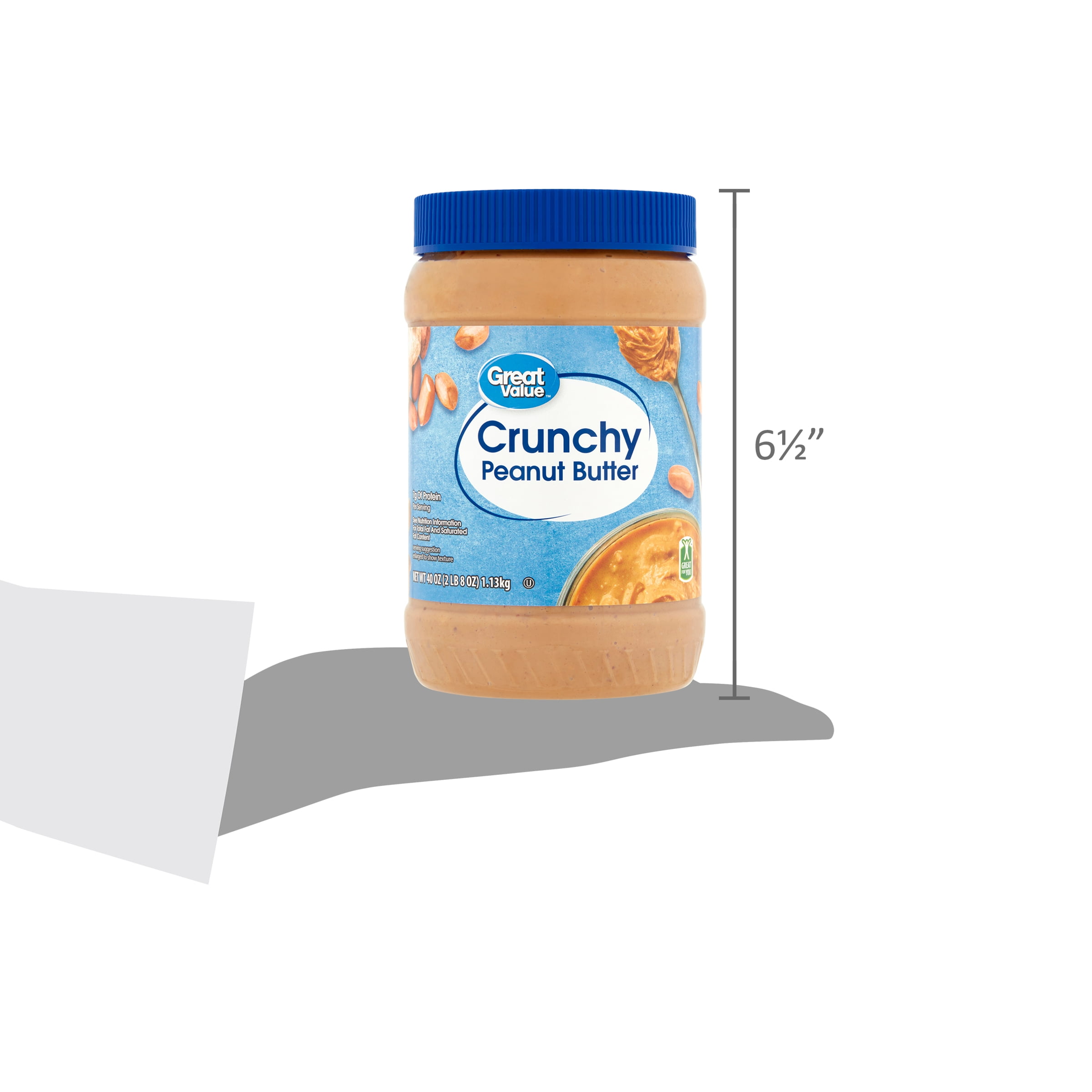 Great Value Crunchy Peanut Butter, 40 oz