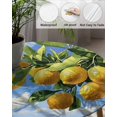 thumbnail image 5 of Summer Ocean Lemon Fruit Tree Fitted Round Tablecloths Elastic Edged Table Covers 55"-60",Blue Sky Sea Surface Landscape Waterproof Dining Room Kitchen Table Cloth for Holiday Party Tables Decor, 5 of 8