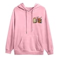 thumbnail image 5 of MHFRRA Sudadera con Capucha y Estampado Gráfico, Informal, Suave y Cómoda, para Uso Diario Rosa, 5 of 5