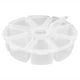 thumbnail image 5 of Joyero Jadeshay Contenedor de joyas Plástico 8 compartimentos Blanco transparente, 5 of 12