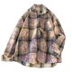 thumbnail image 1 of Blusa y camisa de manga larga con cuello vuelto Camisa a cuadros informal de moda para hombre Camisa holgada de manga larga para jóvenes Camisa informal para hombre Abrigo Blusa de manga larga con cue, 1 of 3