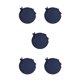 thumbnail image 3 of Cojín para Silla Bistros Inteprter Azul Oscuro Algodón Con Lazos Durables, 3 of 6