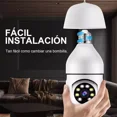 thumbnail image 2 of 2 Piezas Camara Tipo Foco 360° Impermeable De1080 Con Wifi, 2 of 8
