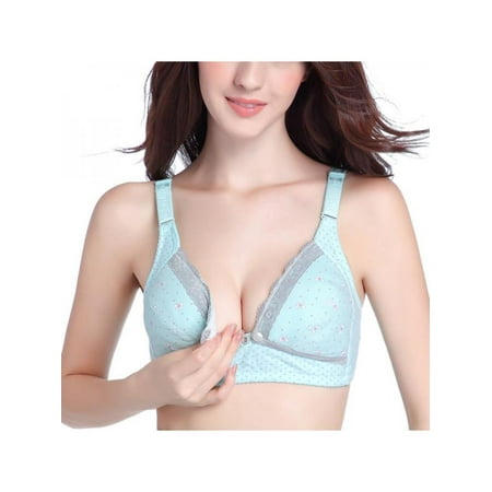 

Vicooda Women Nursing Bra Maternity Sleep Bra Wirefree Front Button Clip Down Breastfeeding Bras