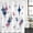 Dark blue, rose red, variant on Red Blue Diamond Shower Curtain, Waterproof Shower Curtains for Bathroom, Modern Geometric Middle Century White Washable Fabric Bathtub Curtain Set Bath Decor with 12 Hooks Extra Long 72"x96"