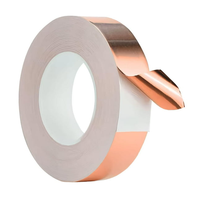 Cinta de lámina de cobre de 25 mm de ancho para soldar, reparaciones eléctricas, artes y manualidades 10 metros