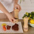 thumbnail image 3 of Pepper Grinder, Wood Salt & Pepper Grinder Set, Classic Manual Salt Grinder Refillable, 3 of 5