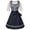 Z08 Dark Blue, variant on NordicNest Women Dirndl Dresses Elegant Traditional Performance Clothes Stage Performance Bavarian Dress for Carnival