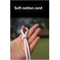 thumbnail image 5 of NANAHuang Natural Cotton Macrame Cord,5mm x110 Yards Macrame Cords Colored Cotton Macrame Rope Craft Cord for Crafts Knitting Plant Hangers Wedding Décor(Beige, 5mm110yards), 5 of 7