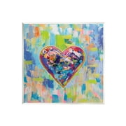 Stupell Industries Contemporary Urban Style Heart Shape Painting Unframed Art Print Wall Art, Design by Jeanette Vertentes
