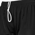 thumbnail image 5 of Badger Womens Mesh Fastpitch Softball Shorts Black Xl, 5 of 5