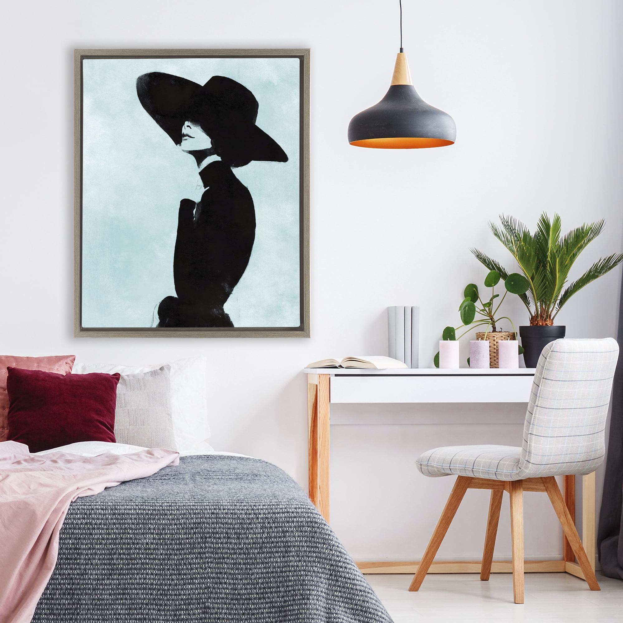 Stupell Industries Eclipse In Black Brown Framed Floater Canvas Wall Art, design by Svetlana Aleynikova