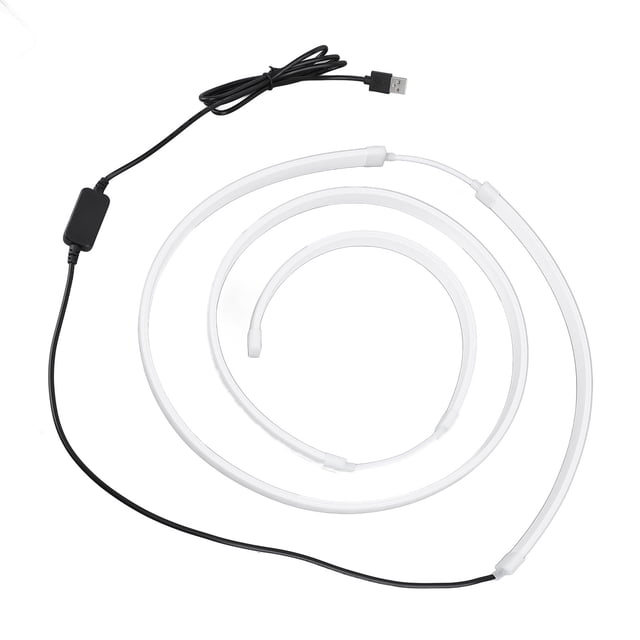 Tira De Luz LED Para Pantalla De Computadora, RGB, USB, Retroiluminación De Sincronización De Pantalla De Computadora Para Pantalla De Escritorio De 49 Pulgadas