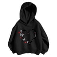 thumbnail image 4 of Shadoumai Girls Stylish Long Sleeve Casual Pullover Hooded Sweatshirt Soft Fabric Warm Autumn Daily Outerwear for Kids, Girls Stylish Autumn Hooded Sweatshirt, 4 of 4