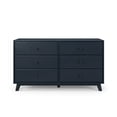 thumbnail image 4 of Max & Lily Solid Wood 6 Drawer Dresser, Blue, 4 of 9