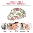 thumbnail image 6 of KLL Rose Flowers Pattern Shower Cap & Bath Cap for Women,Reversible Oversized Waterproof Shower Caps for all Hair Lengths,Elastic Reusable Bathing Hair Cap, 6 of 6