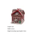 thumbnail image 4 of Yuarrent Navidad pequeña casa árbol de Navidad adornos colgantes decoraciones Navidad casa colgantes regalo Kits de decoración para fiestas Yuarrent HA038569-00, 4 of 6