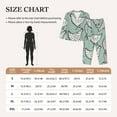 thumbnail image 4 of Lsque Hand Drawn Chickens Pattern Long Sleeve Pajama Set for Women - Soft 2-Piece Sleepwear and Loungewear Set with Pockets, Comfy Nightwear-Large, 4 of 7