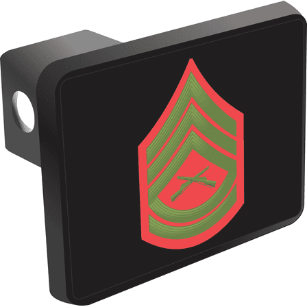 U.S. Marine Corps Gunnery Sergeant Green / Red Hitch Cover