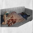 thumbnail image 6 of East Soft Flannel Fleece Throw Blanket, Majestic Himalayas Peaks Tops Silhouette of Sun Life Circle Culture Artwork, Cozy Plush for Indoor and Outdoor Use, 60" x 80", Blue Pink Red, by Ambesonne, 6 of 6